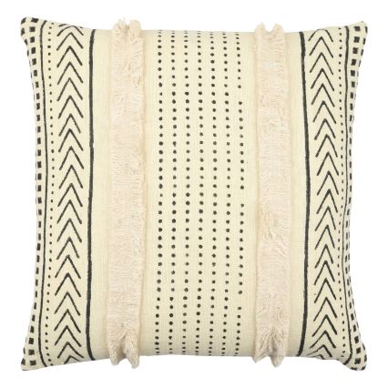 Eglo 420046 - Dekokissen CHEVERY 50 x 50 cm beige/schwarz