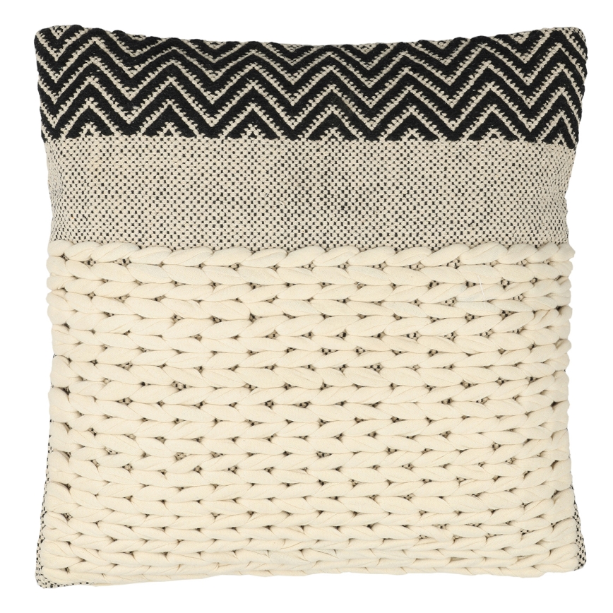 Eglo 420049 - Dekoratives Kissen CHEVERY 50x50 cm creme/schwarz