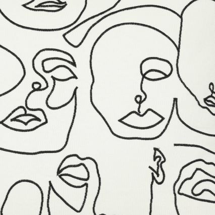 Eglo - Coussin décoratif 45x45 cm blanc/noir