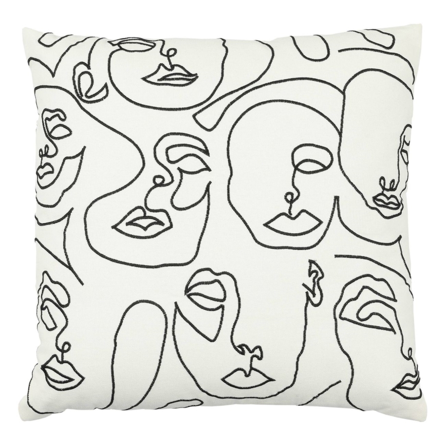 Eglo - Cuscino decorativo 45x45 cm bianco/nero