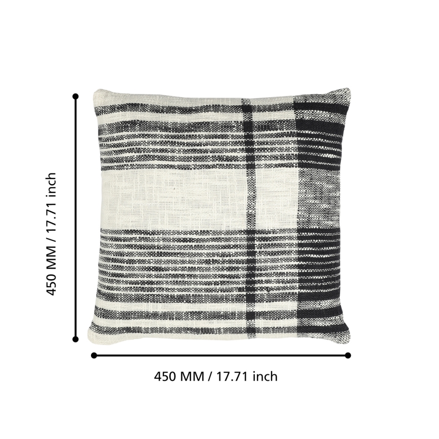 Eglo 420061 - Coussin décoratif CHEVERY 45 x 45 cm crème/noir