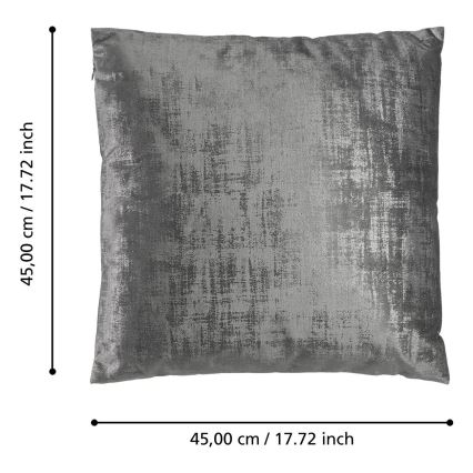 Eglo - Dekoratives Kissen 45x45 cm grau