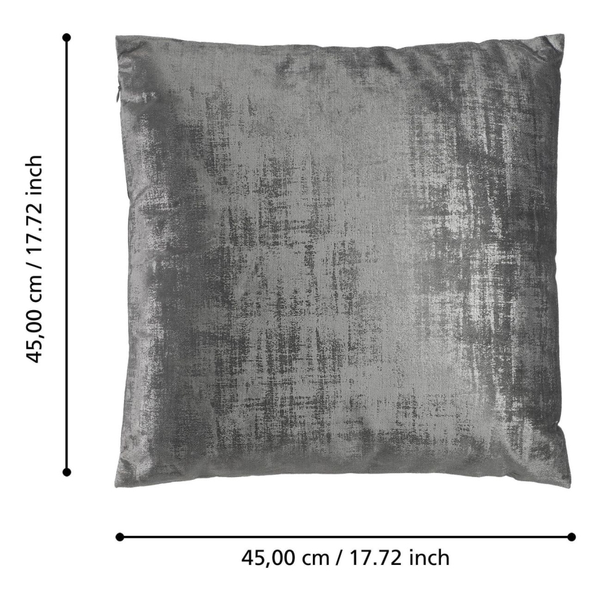 Eglo - Dekoratives Kissen 45x45 cm grau