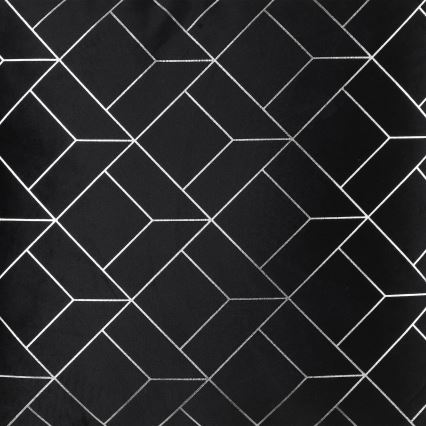 Eglo - Cuscino decorativo 45x45 cm nero/argento