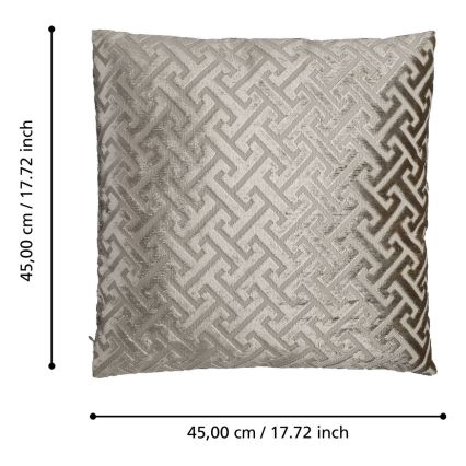 Eglo - Coussin décoratif 45x45 cm beige