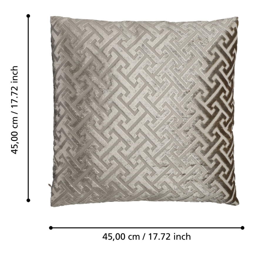 Eglo - Dekoratives Kissen 45x45 cm beige