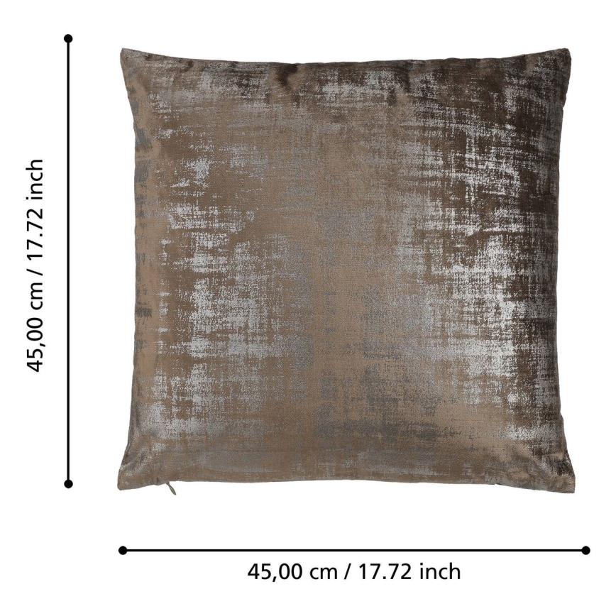 Eglo - Cuscino decorativo 45x45 cm marrone
