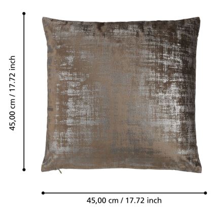 Eglo - Dekoratives Kissen 45x45 cm braun