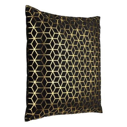 Eglo - Dekoratives Kissen 45x45 cm schwarz/golden