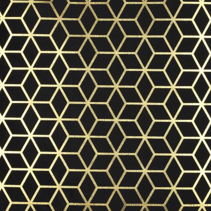 Eglo - Dekoratives Kissen 45x45 cm schwarz/golden