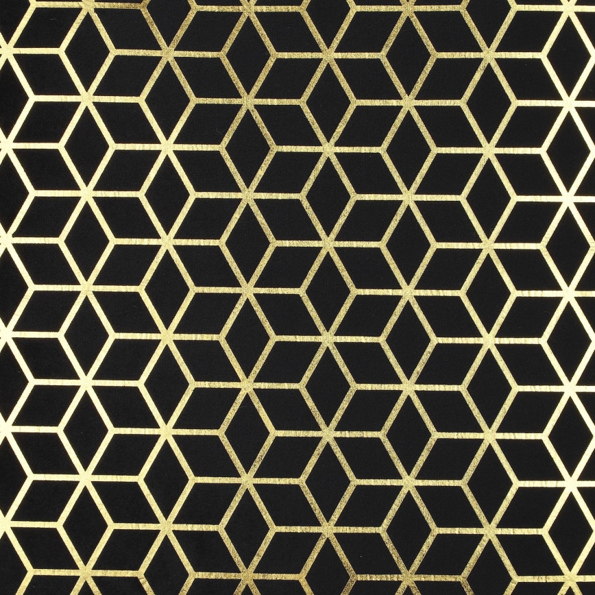 Eglo - Dekoratives Kissen 45x45 cm schwarz/golden