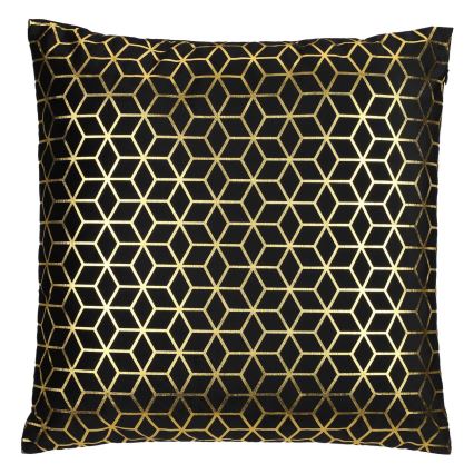 Eglo - Dekoratives Kissen 45x45 cm schwarz/golden