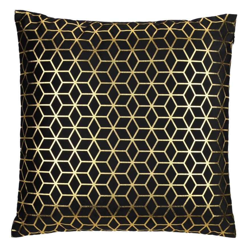 Eglo - Dekoratives Kissen 45x45 cm schwarz/golden