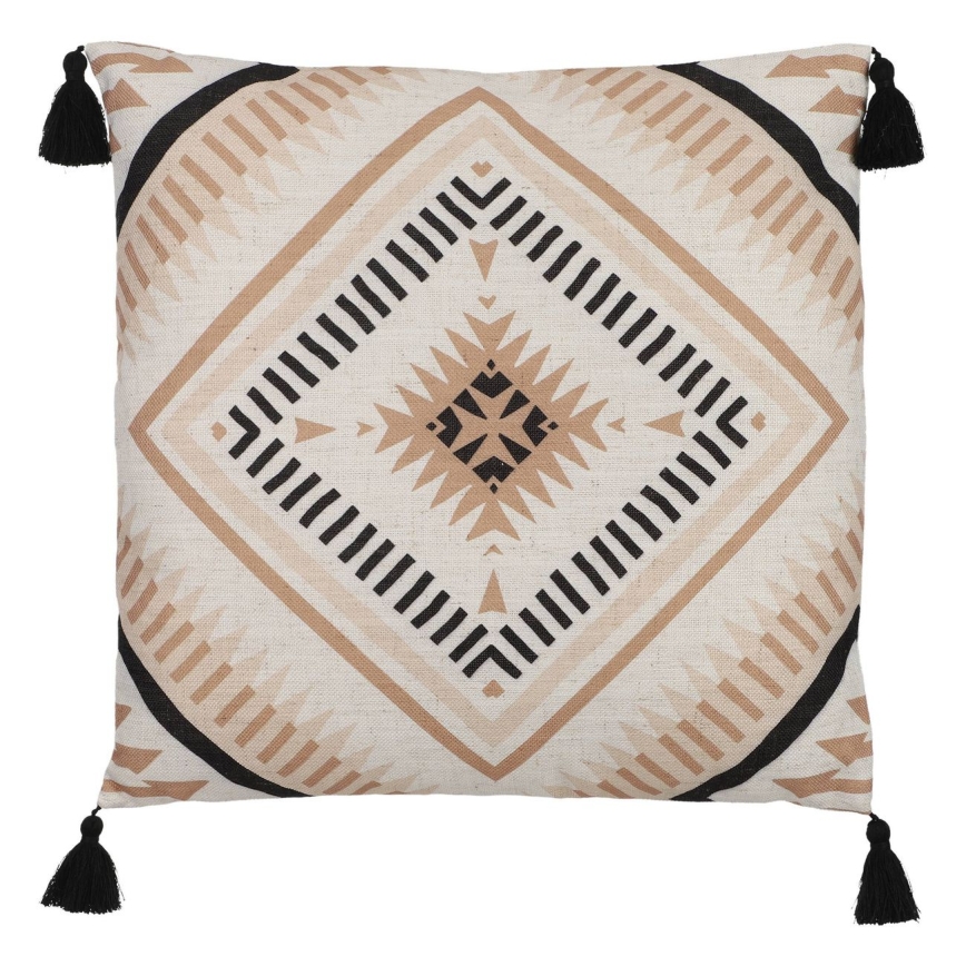 Eglo 420079 - Dekokissen CHEVERY 45x45 cm beige/schwarz