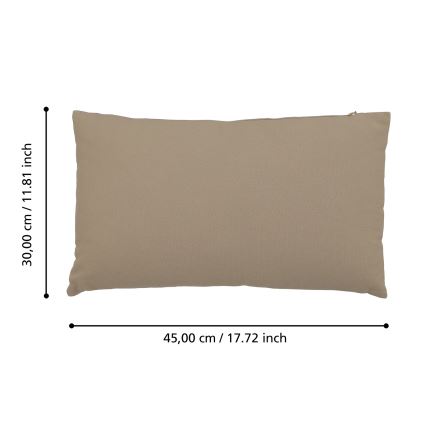 Eglo 420082 - Coussin décoratif ILES 30 x 45 cm marron