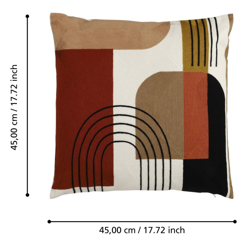 Eglo - Coussin décoratif 45x45 cm coloré