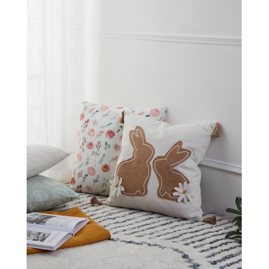 Eglo 420097 - Coussin décoratif CHEVERY 45x45 cm beige/marron
