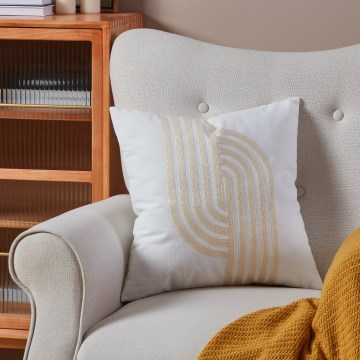 Eglo 420241 - Coussin décoratif BERHALA 45x45 cm blanc/beige