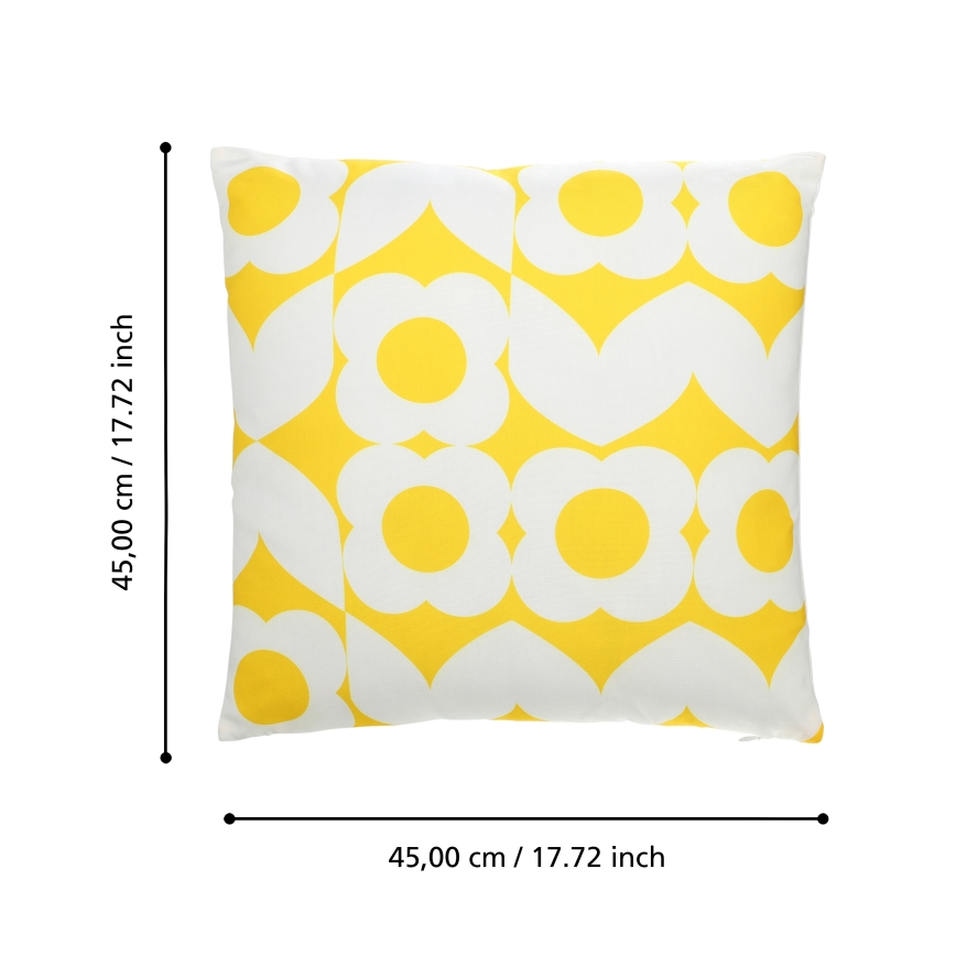 Eglo 420245 - Coussin décoratif TSUNAN 45x45 cm jaune