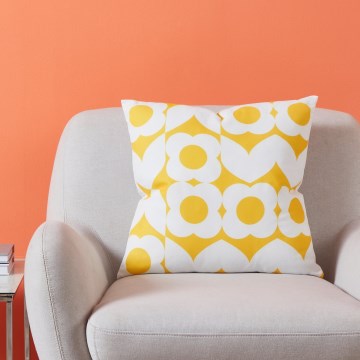 Eglo 420245 - Cuscino d'arredo TSUNAN 45 x 45 cm, giallo