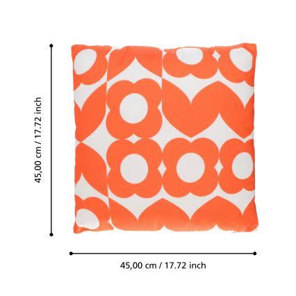 Eglo 420247 - Coussin décoratif TSUNAN 45 x 45 cm, orange