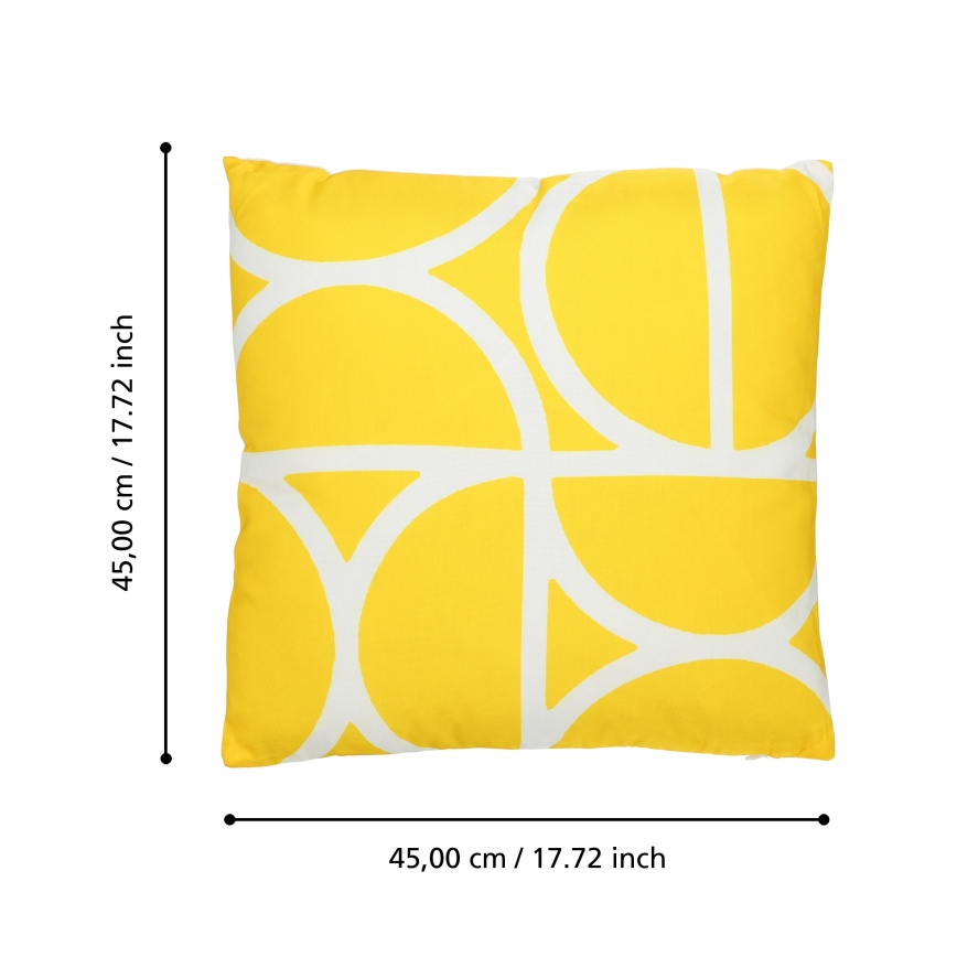 Eglo 420248 - Cuscino d'arredo TSUNAN 45x45 cm, giallo