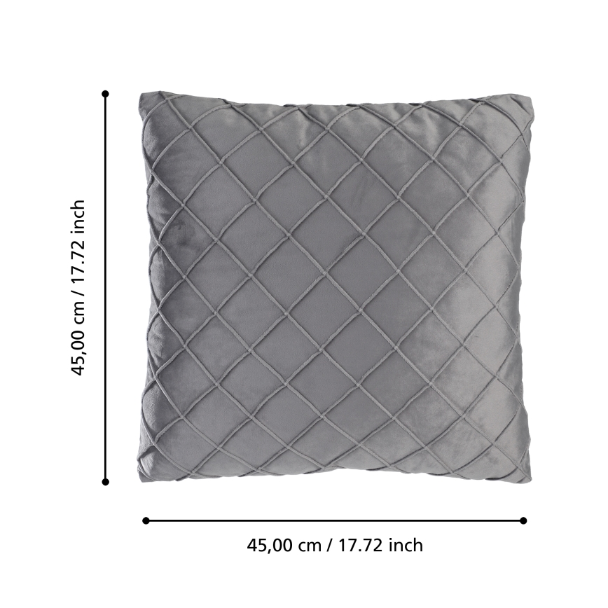 Eglo 420254 - Dekokissen SHOURA 45x45 cm grau