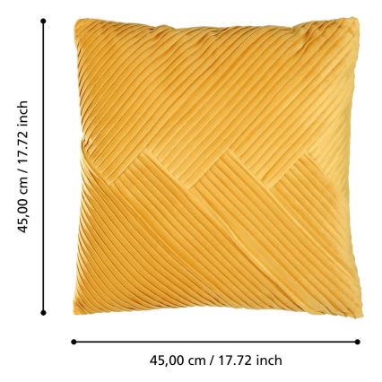Eglo - Dekoratives Kissen 45x45 cm gelb