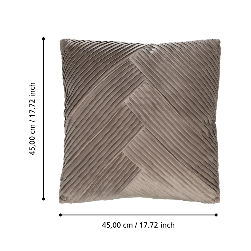 Eglo 420266 - Cuscino decorativo SHOURA 45x45 cm, marrone