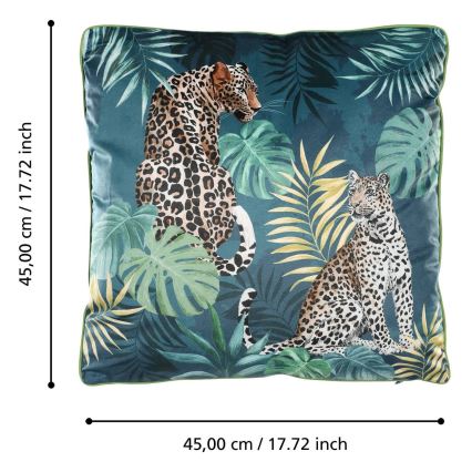 Eglo - Coussin décoratif 45x45 cm vert