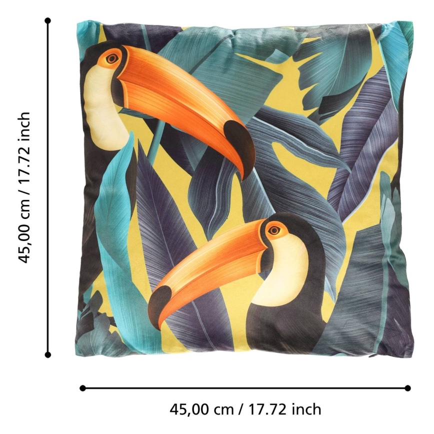 Eglo - Dekoratives Kissen 45x45 cm bunt