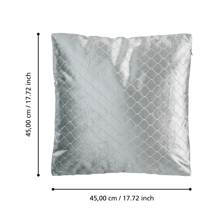 Eglo 420283 - Cuscino d'arredo SINGU 45x45 cm grigio