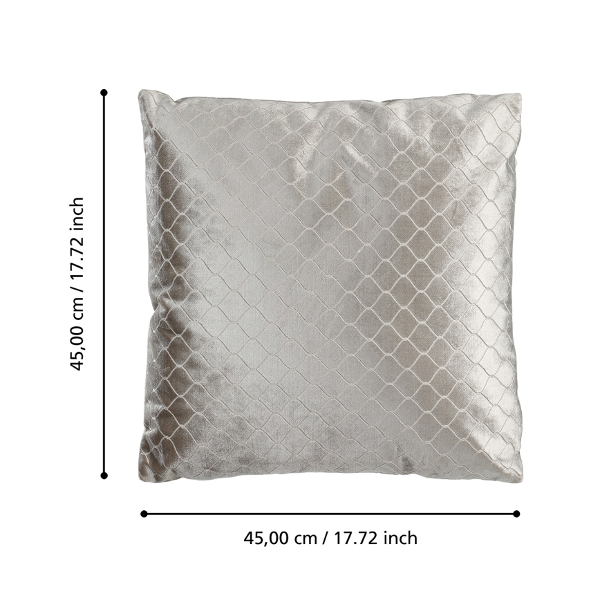 Eglo 420284 - Cuscino decorativo SINGU 45x45 cm grigio