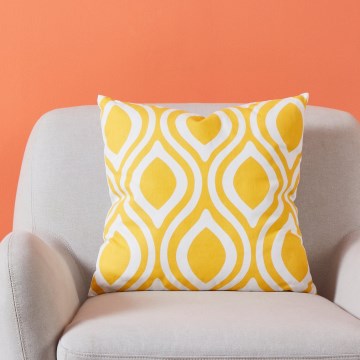 Eglo 420293 - Coussin décoratif CHEVERY 45x45 cm jaune