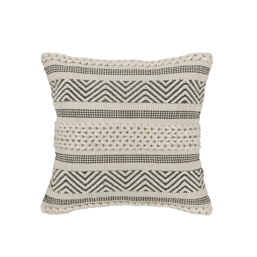Eglo 420304 - Dekokissen MELUT 45x45 cm Creme/Schwarz