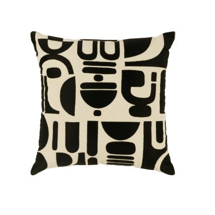 Eglo 420307 - Cuscino decorativo CHEVERY 45x45 cm crema/nero