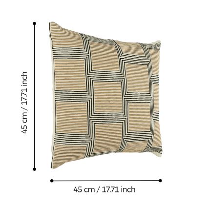 Eglo 420308 - Coussin décoratif CHEVERY 45 x 45 cm marron