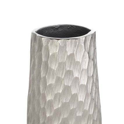 Eglo - Metallvase 40,5x14 cm silbern