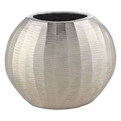 Eglo - Metallvase 13x15 cm silbern