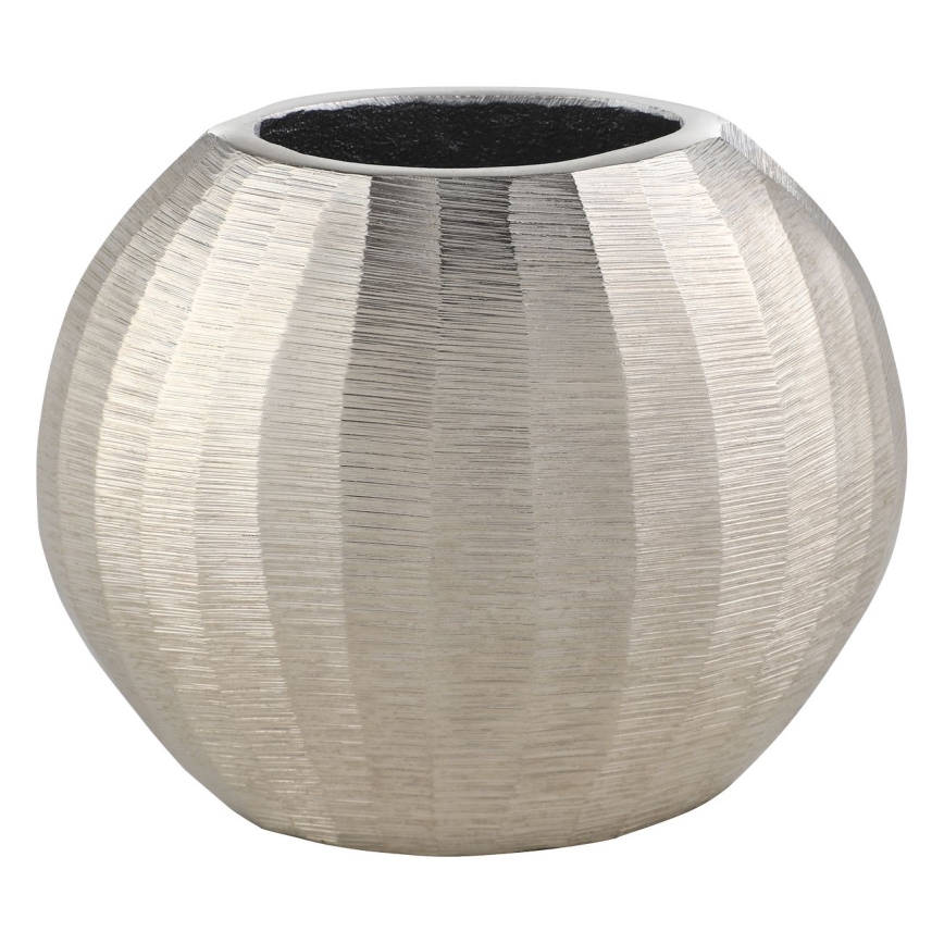 Eglo - Vaso in metallo 13x15 cm argento