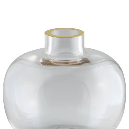 Eglo 421214 - Glasvase SIRANANA 11,8x13 cm klar/goldfarben