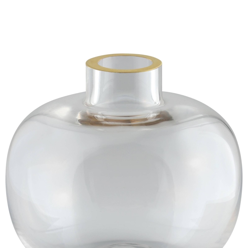 Eglo 421214 - Glasvase SIRANANA 11,8x13 cm klar/goldfarben