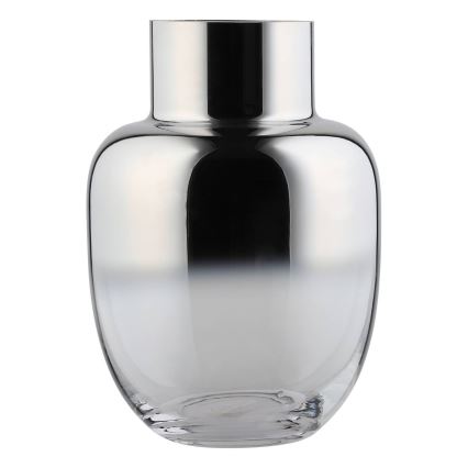 Eglo - Vaso di vetro 20x14 cm argento