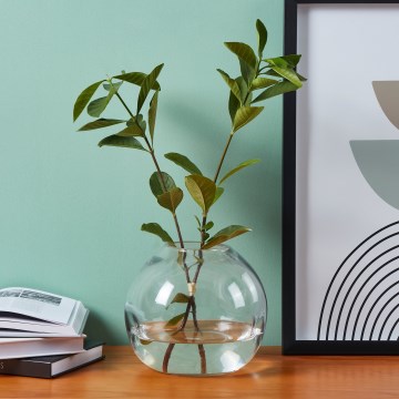 Eglo 421241 - Glasvase MAROSAVA 17x20 cm grau/rauchfarben