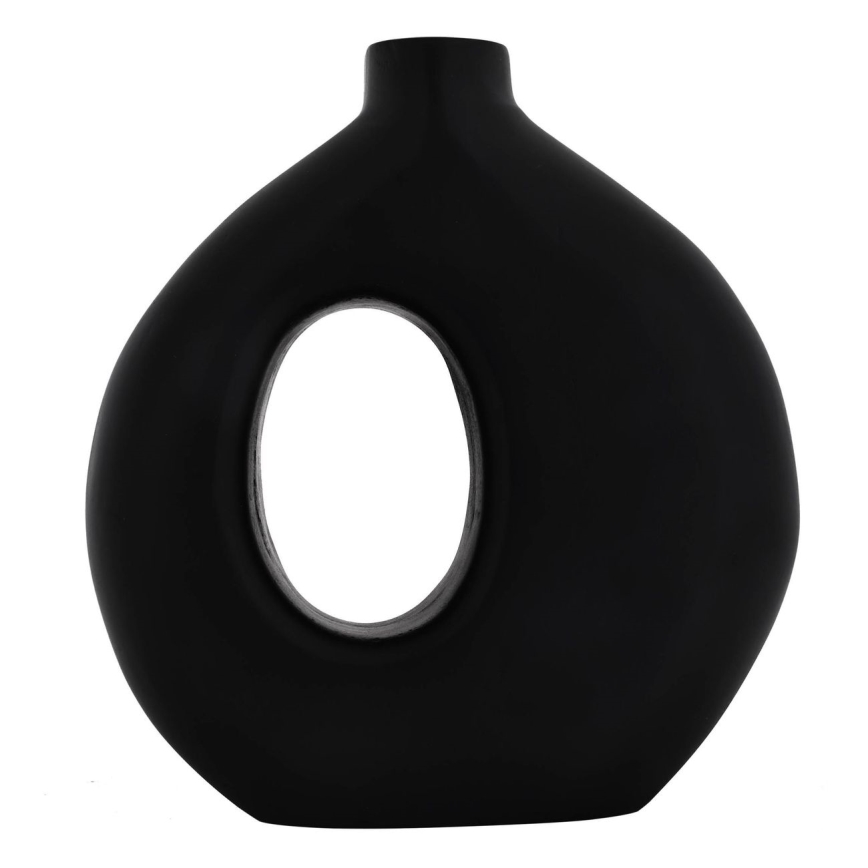 Eglo - Vase en bois 16,5x18 cm noir