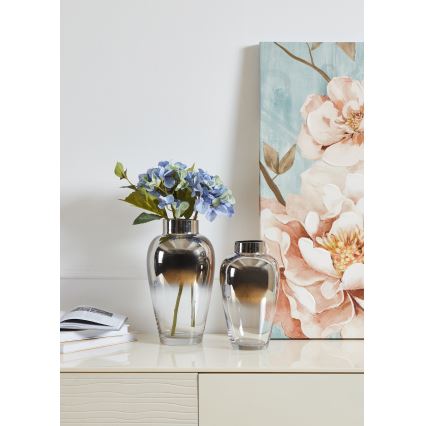 Eglo 421359 - Vase en verre KENYASI 27x15,5 cm chromé brillant