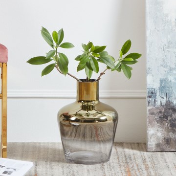 Eglo 421368 - Glasvase SAMUNTAI 32x25 cm goldfarben