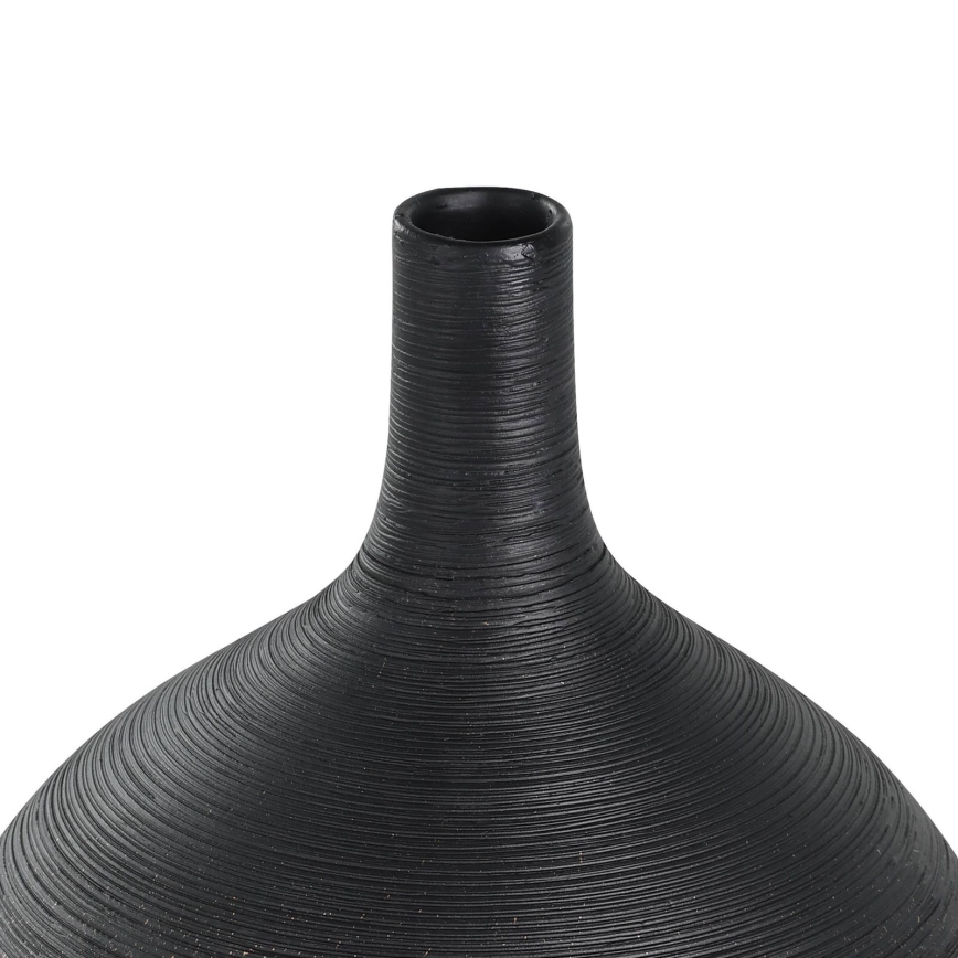 Eglo - Vaso in ceramica 22x16 cm nero/oro