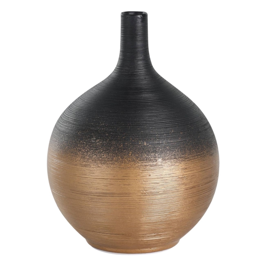 Eglo - Vaso in ceramica 22x16 cm nero/oro