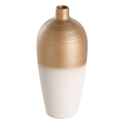 Eglo - Vaso in ceramica 28x15 cm bianco/oro